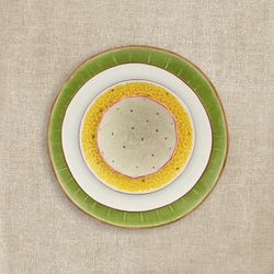 Ceramiczna miska Pitaya w kolorze różowym i białym, 14,1 x 14,1 x 7,5 cm | Owoce Tropikalne