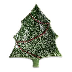 Ciotola in terracotta verde e rossa S, 18,5 x 15,5 x 4 cm | Natale