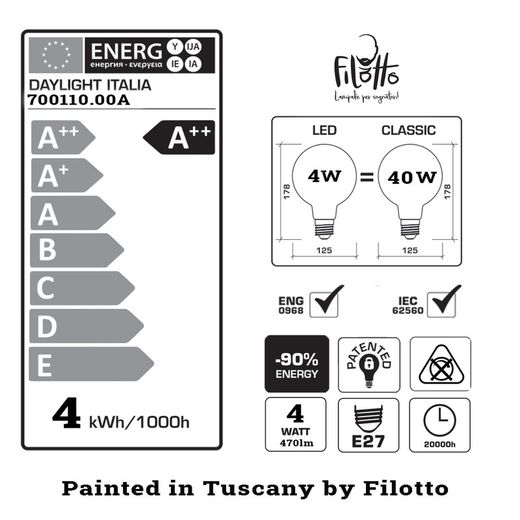 Ampoule LED design fleur, douille E27