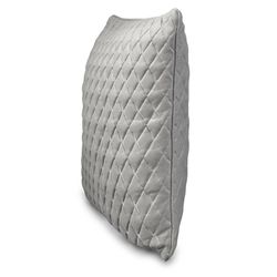BONN | Light gray padded cushion 60 x 60 cm