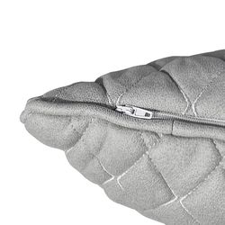 BONN | Light gray padded cushion 60 x 60 cm