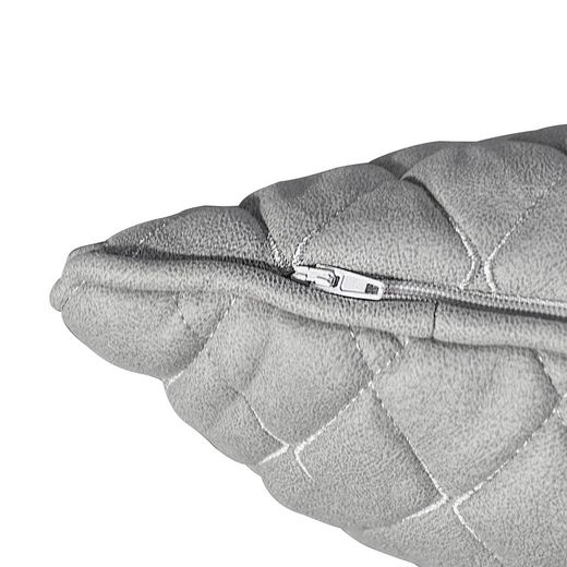 BONN | Light gray padded cushion 60 x 60 cm