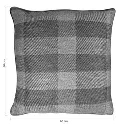 BONN | Light gray padded cushion 60 x 60 cm