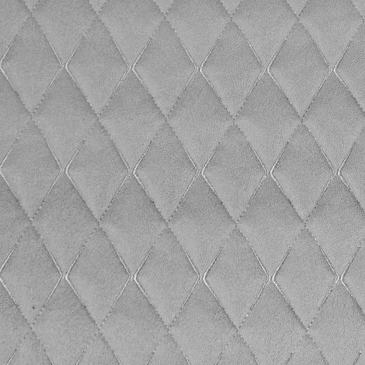BONN | Capa de almofada com tecido acolchoado cinza claro 60 x 60 cm