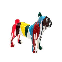 Εκπτωτική συσκευασία με 2 αξιολάτρευτα Boston Terrier σε πολύχρωμη πολυρεζίνη
