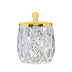 Ensemble de salle de bain en verre gaufré, 4 pièces