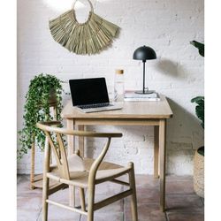 Bouteille en verre avec bouchon en bambou 1 L, Ø 8 x 26,5 cm