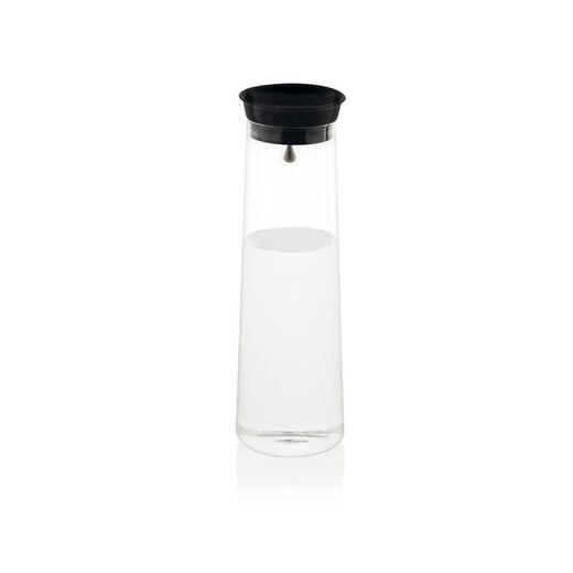 Bouteille Verre / Silicone 1L avec Bouchon, Ø9x27cm
