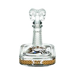 Gold- und transparente Glasflasche, 16,5 x 16,5 x 24 cm | RAM