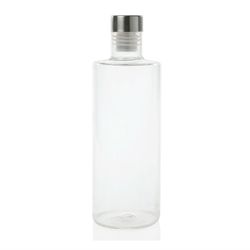 Clear glass bottle, 8 x 8 x 29.5 cm | Round