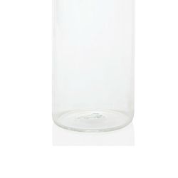 Clear glass bottle, 8 x 8 x 29.5 cm | Round