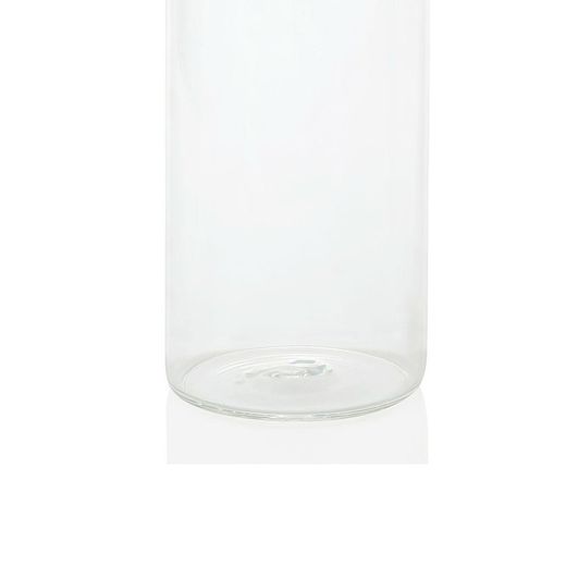 Clear glass bottle, 8 x 8 x 29.5 cm | Round