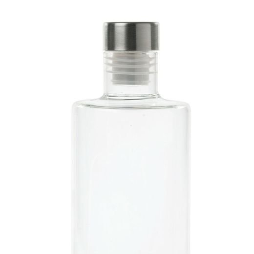 Clear glass bottle, 8 x 8 x 29.5 cm | Round
