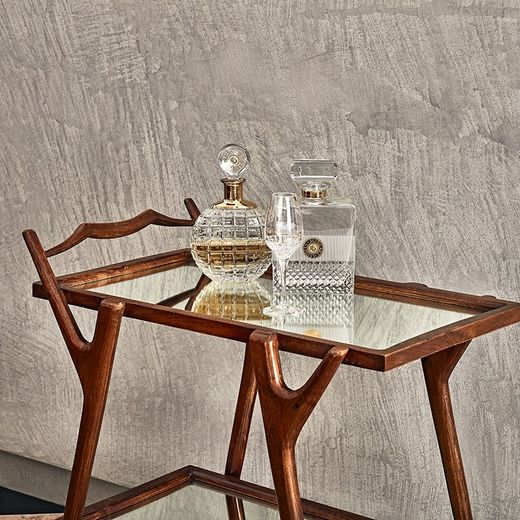 Bookman Kristal en Goud Whisky Fles Transparant en Goud, 14.5 x 4 x 23 cm | Mijn zeldzame geesten