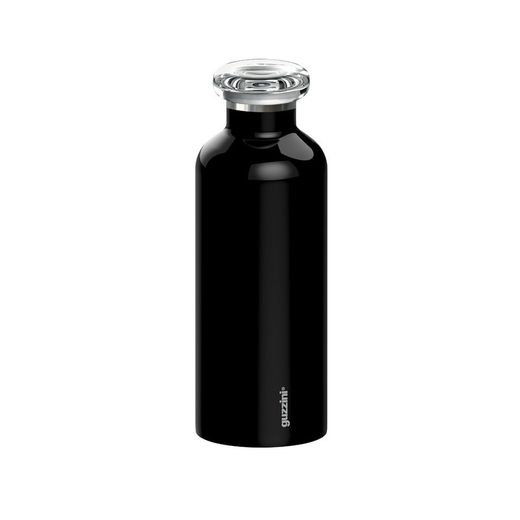 Botella térmica en negro, Ø7,3 x 21,2 cm | On the go