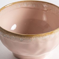 Ceramic bowl in cream and gold, Ø 14 x 8 cm | Ariadne