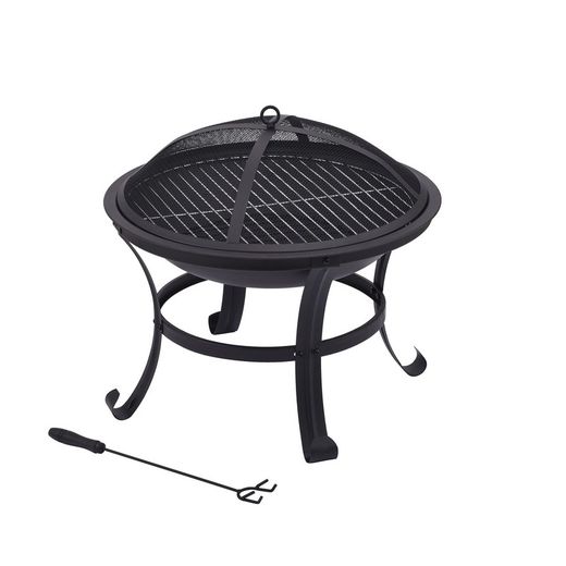 Braciere da esterno in ferro nero, Ø 56 x 47 cm | fuoco