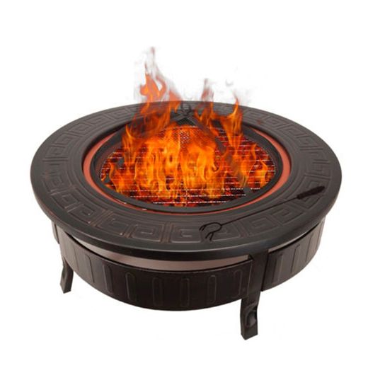 Μαύρο σιδερένιο μαγκάλι εξωτερικού χώρου, Ø 56 x 47 cm | Αλεπού