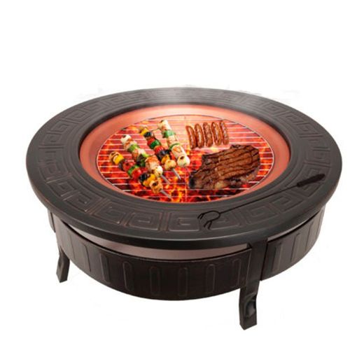 Μαύρο σιδερένιο μαγκάλι εξωτερικού χώρου, Ø 56 x 47 cm | Αλεπού