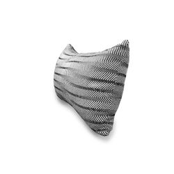 BREDA | Coussin motif zigzag noir et blanc 55 x 30 cm
