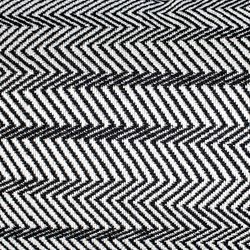 BREDA | Coussin motif zigzag noir et blanc 55 x 30 cm