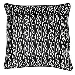 BREDA | Housse de coussin imprimé géométrique noir et blanc 60 x 60 cm