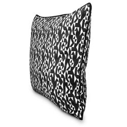 BREDA | Housse de coussin imprimé géométrique noir et blanc 60 x 60 cm