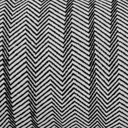 BREDA | Housse de coussin motif zigzag noir et blanc 55 x 30 cm