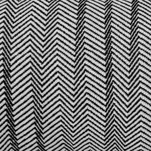 BREDA | Housse de coussin motif zigzag noir et blanc 55 x 30 cm