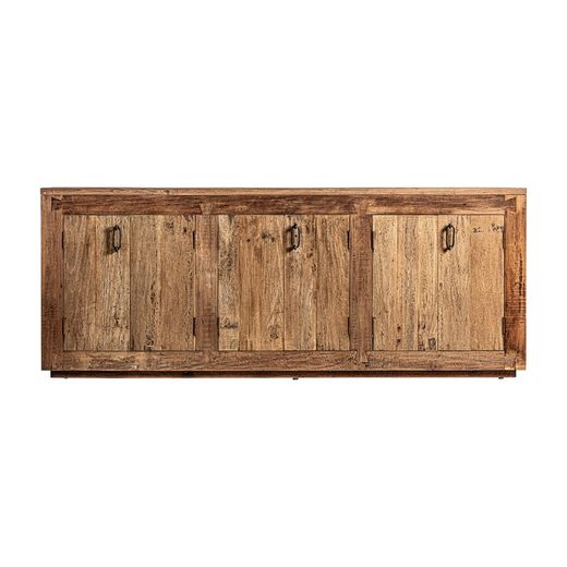 Buffet Backlyn in legno di recupero naturale, 224 x 41 x 87 cm