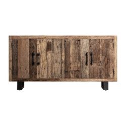 Carrik buffet made of reclaimed wood in natural, 180 x 45 x 88 cm