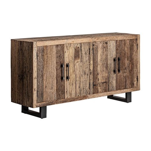 Carrik buffet made of reclaimed wood in natural, 180 x 45 x 88 cm