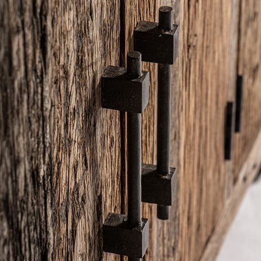 Carrik buffet gemaakt van teruggewonnen hout in naturel, 253 x 46 x 91 cm