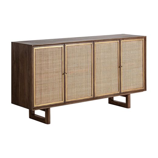 Gondorf buffet in natural mango wood, 160 x 40 x 84 cm