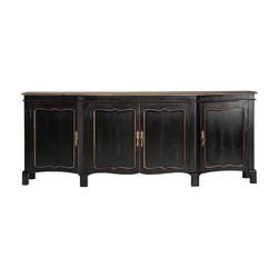 Jussac Buffet in natural mango wood, 220 x 50 x 86 cm