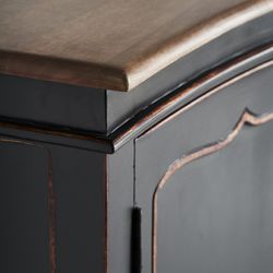 Jussac Buffet in natural mango wood, 220 x 50 x 86 cm