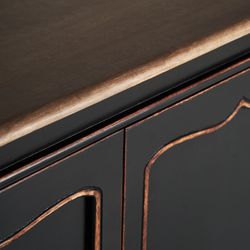Jussac Buffet in natural mango wood, 220 x 50 x 86 cm