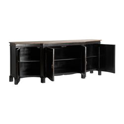 Jussac Buffet in natural mango wood, 220 x 50 x 86 cm
