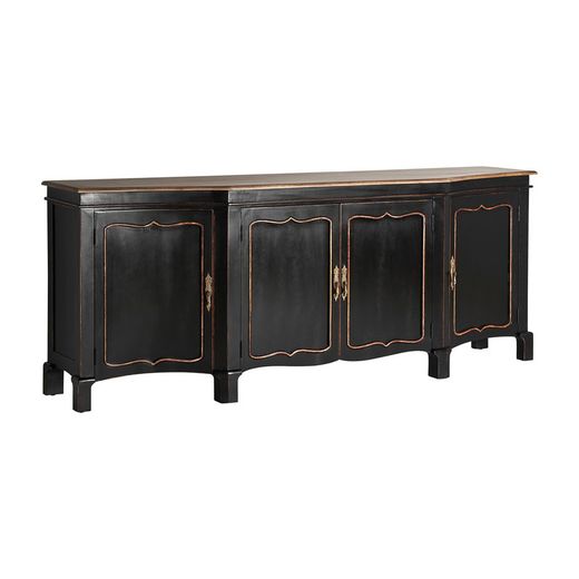 Jussac Buffet in natural mango wood, 220 x 50 x 86 cm