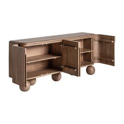 Buffet Laugna em madeira de mangueira natural, 180 x 40 x 81 cm
