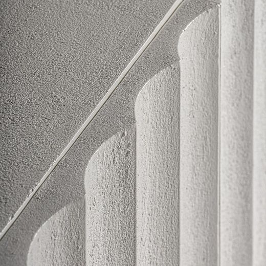 Mulcey Zement-Buffet in Weiß, 180 x 40 x 77 cm