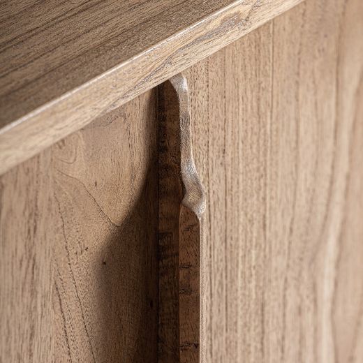 Nyry Mindi wood buffet in natural, 130 x 42 x 82 cm