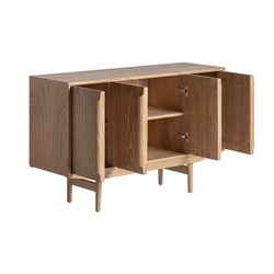 Nyry Mindi wood buffet in natural, 130 x 42 x 82 cm