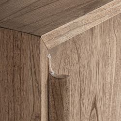 Mindi wood sideboard in natural, 150 x 40 x 111 cm | Nyry