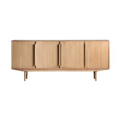 Nyry Mindi wood buffet in natural, 200 x 43 x 83 cm