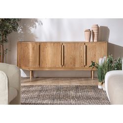 Nyry Mindi wood buffet in natural, 200 x 43 x 83 cm