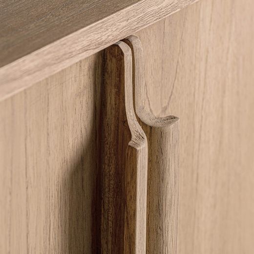 Nyry Mindi wood buffet in natural, 200 x 43 x 83 cm