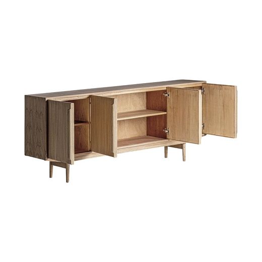 Nyry Mindi wood buffet in natural, 200 x 43 x 83 cm