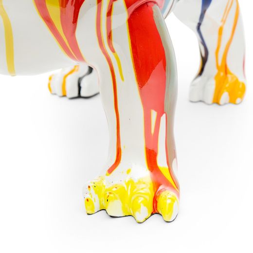 Lot de 2 bouledogues coquins "Tire la langue", 61 x 32 x 38 cm