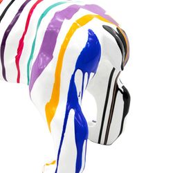 Lot de 2 bouledogues coquins "Tire la langue", 61 x 32 x 38 cm